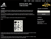 Tablet Screenshot of acculock.com